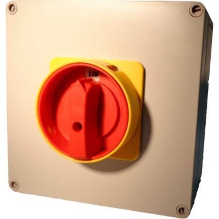 SPRINGER CONTROLS CO Springer Controls / MERZ, 80A, 3-Pole, Enclosed Disconnect Switch, Red/Yellow ML2-080-AR3E